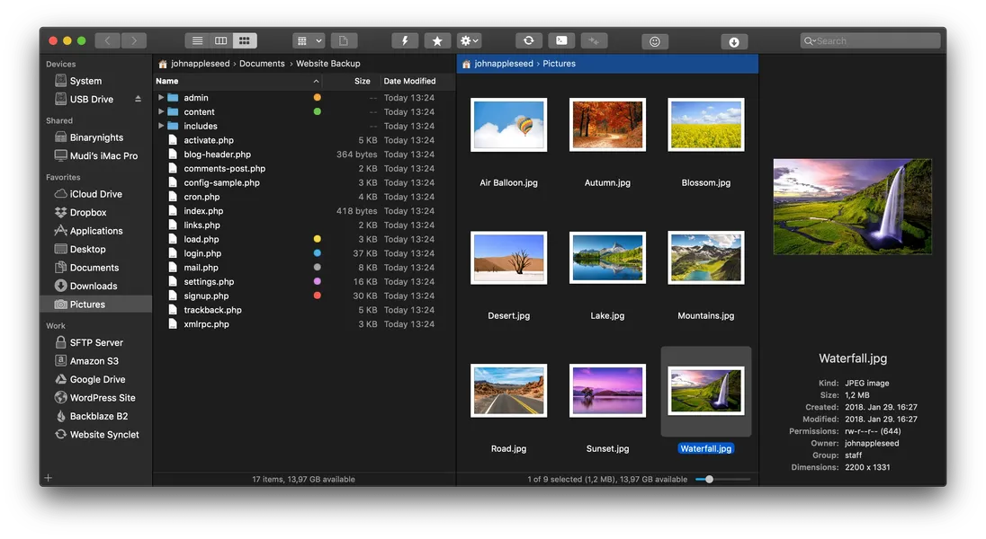ForkLift 3 - файловый менеджер для macOS