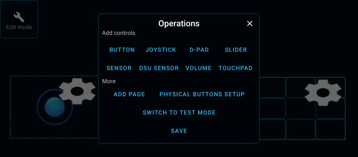 Настройте макет контроллера на вашем Android-устройстве