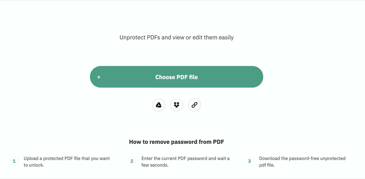 Снятие пароля с PDF-файла с помощью Unlock PDF