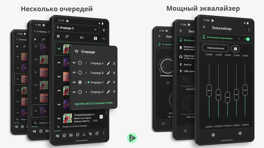 Музыкальный плеер Musicolet на Android