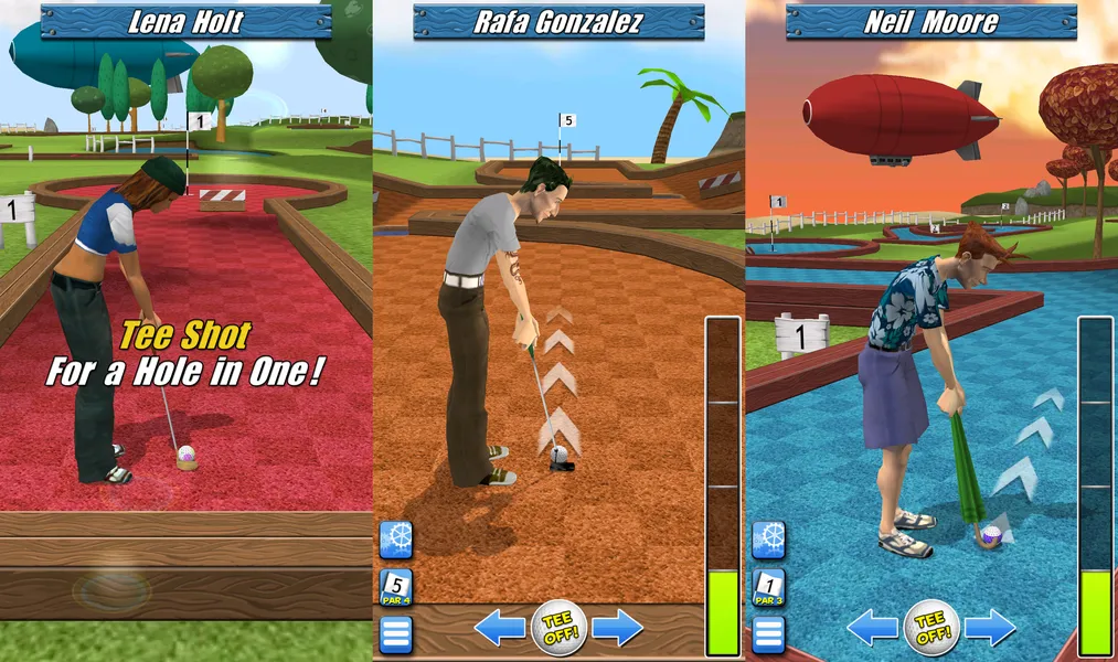 Скриншот многопользовательской игры My Golf 3D для Android