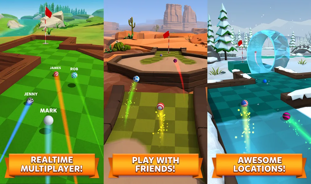 Скриншот игры Golf Battle для Android