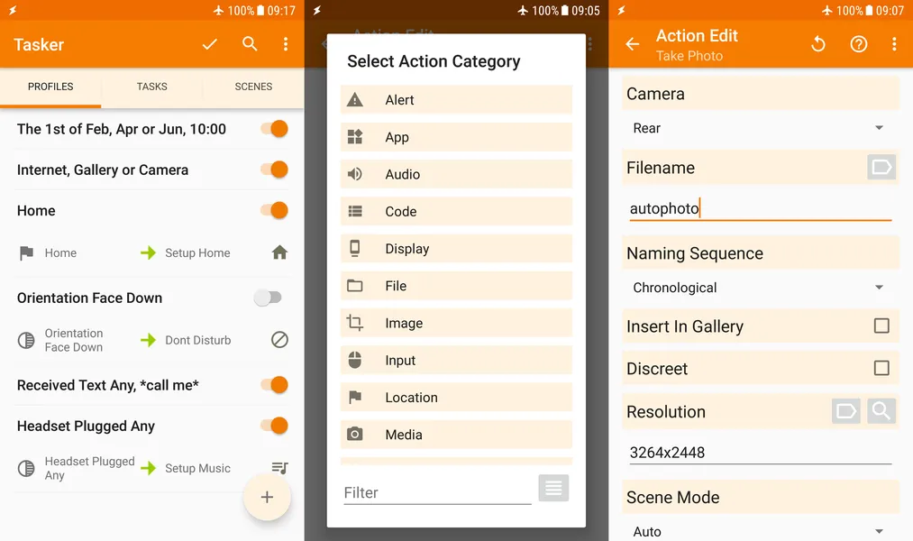 приложение для автоматизации Android Tasker