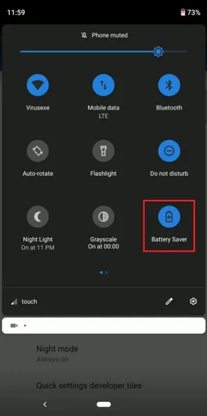 Включить темную тему Android 10, способ 3, снимок экрана 2